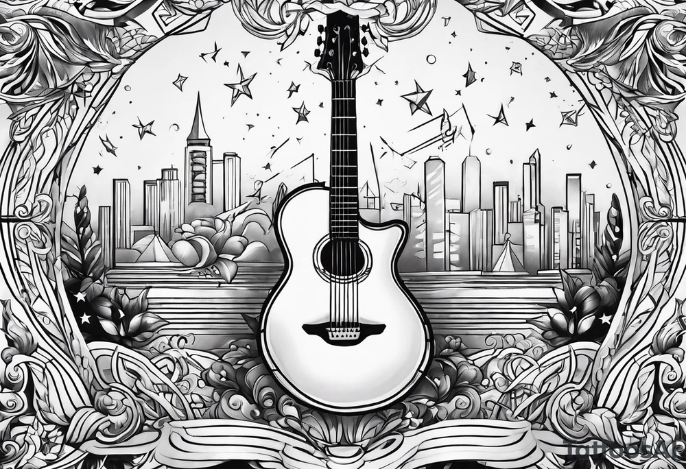 Music, stage, light tattoo idea