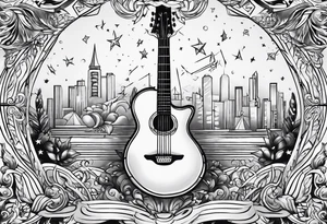Music, stage, light tattoo idea