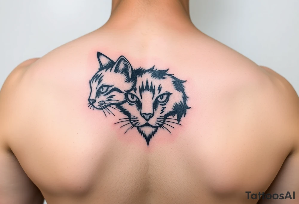 black cat tattoo idea