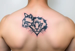 black cat tattoo idea