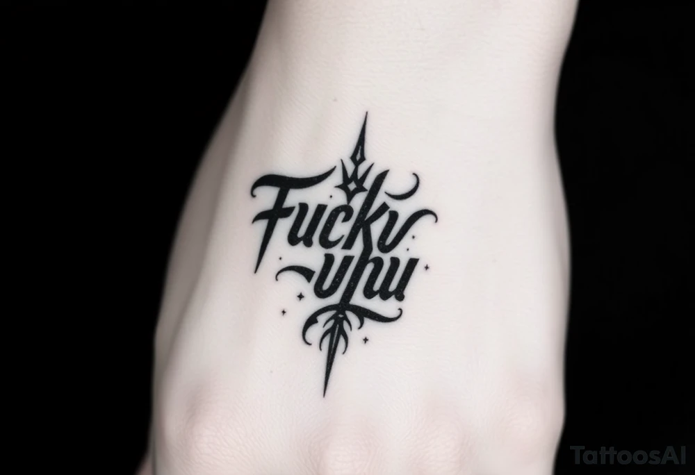 Fuckyou tattoo idea