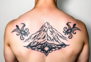 Traditional Mt Taranaki tattoo tattoo idea
