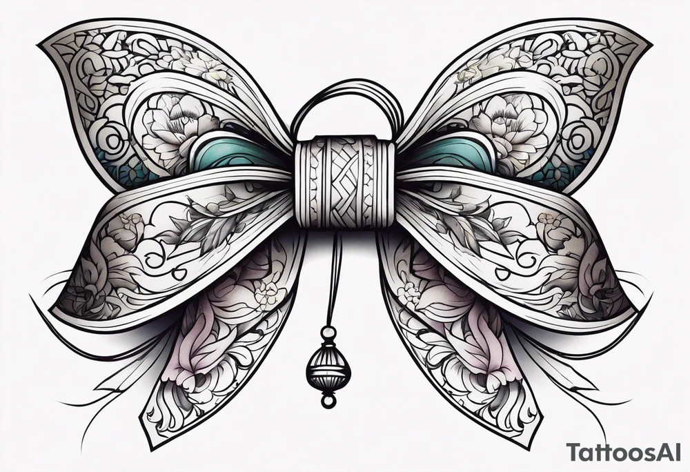 Girly bow tattoo idea