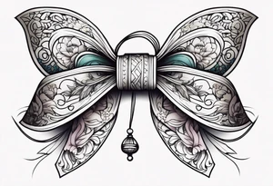 Girly bow tattoo idea