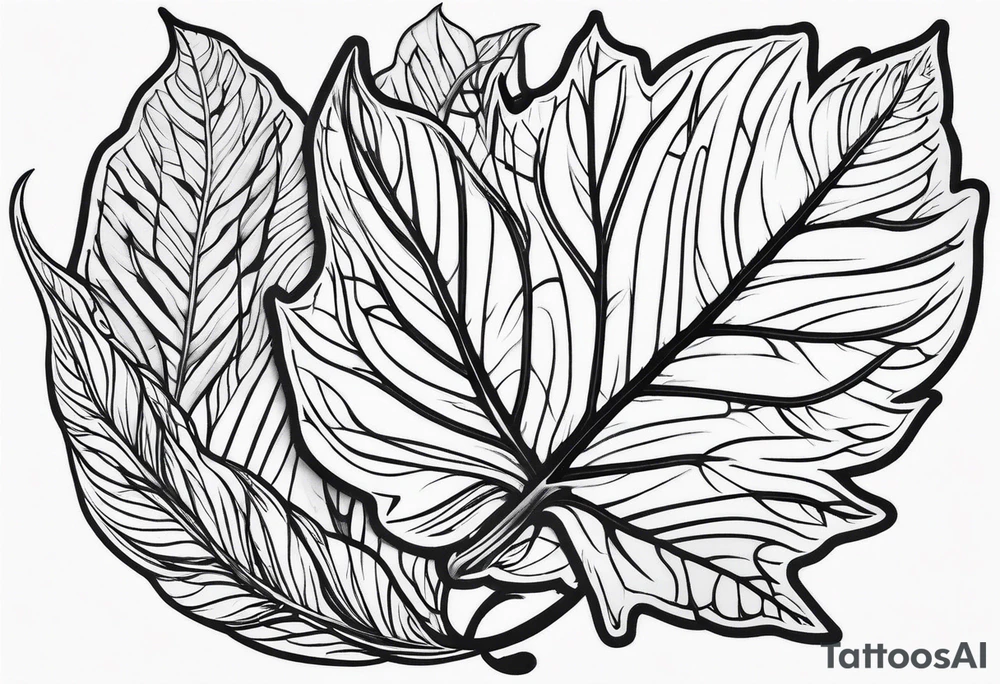 leaf tattoo idea