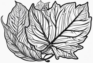 leaf tattoo idea