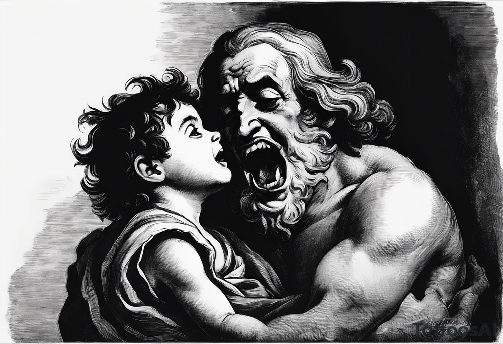 "Saturn Devouring His Son" by Francisco Goya tattoo idea