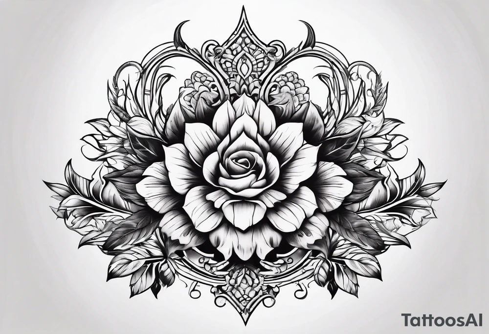 Chest tattoo tattoo idea
