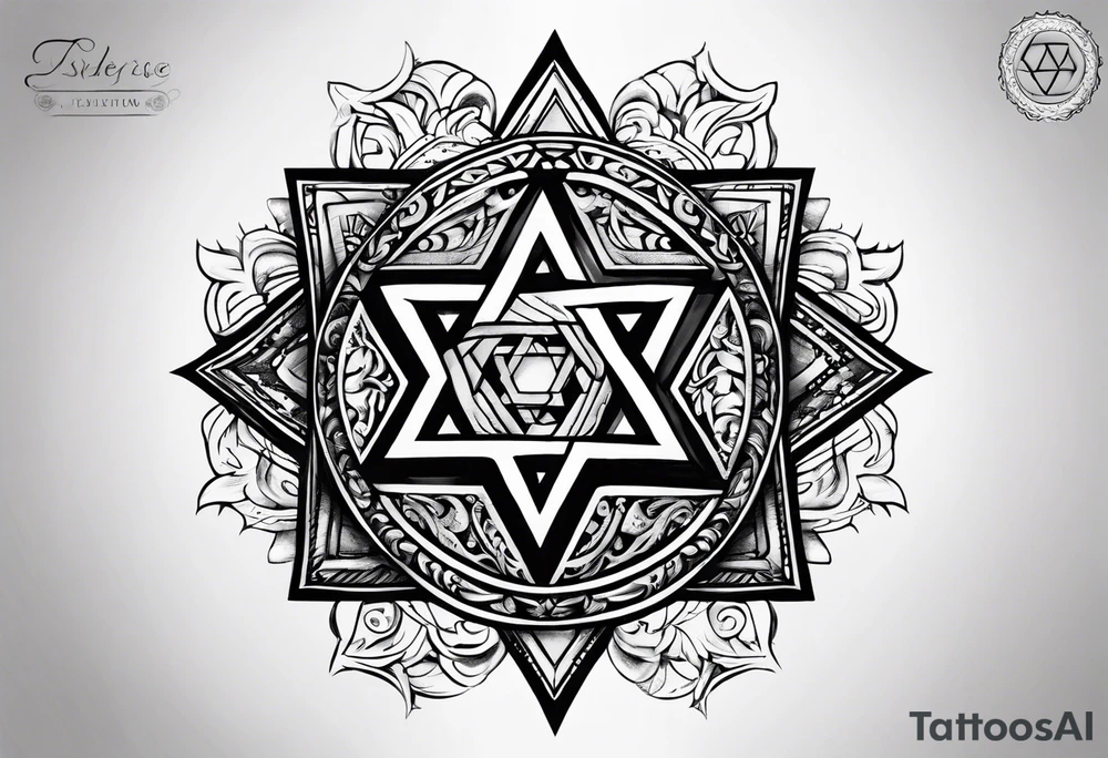 Star of David tattoo idea