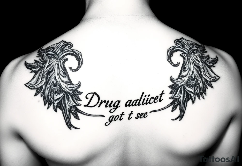 Drug addict but got sober tattoo idea