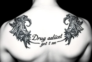 Drug addict but got sober tattoo idea