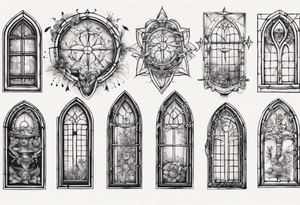 Old window tattoo idea
