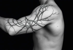 Lines that run across the veins, creating almost wound-like feel and is abstract linear. Almost paintbrush effects too. tattoo idea