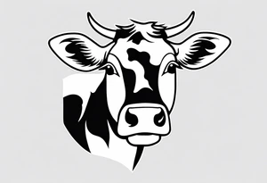 COW CHEWING tattoo idea