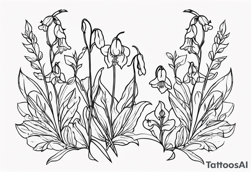 bluebell tattoo idea