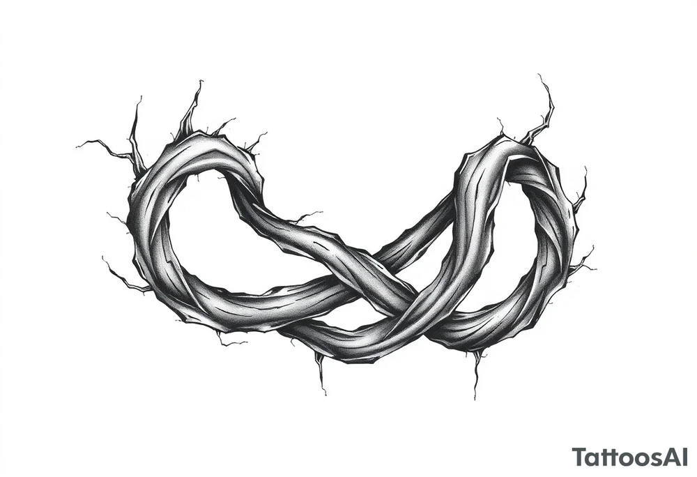 Infinity loop tattoo idea