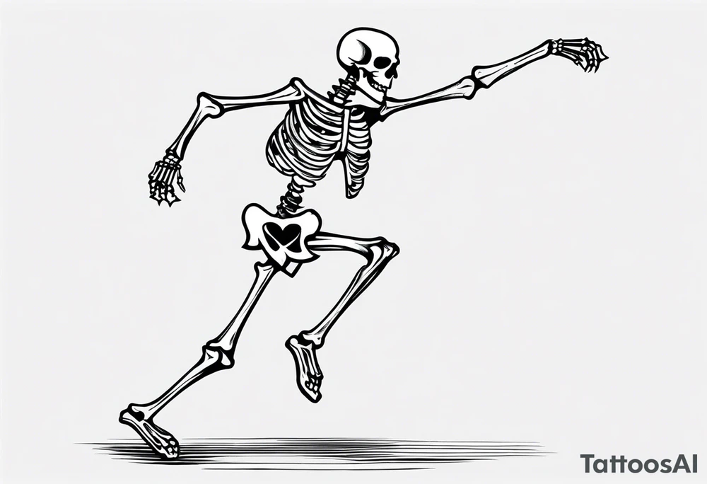 Skeleton Dancing tattoo idea