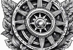 steering wheel tattoo idea