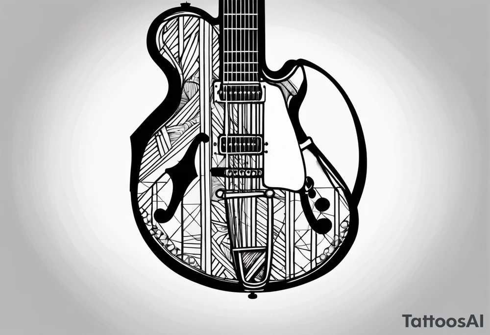 Simple blues music tattoo tattoo idea