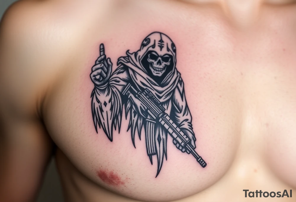 call of duty modern warfare 2 ghost tattoo idea