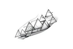 Geometry triangles tattoo idea