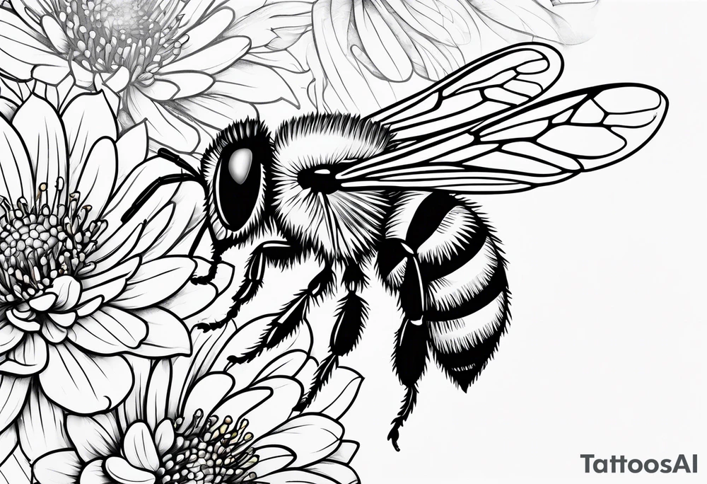 Honeybee abstract tattoo idea