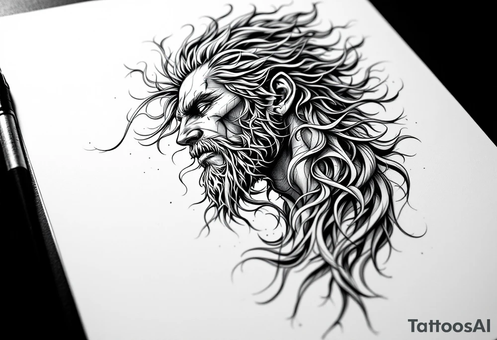 Mythology,man body,lust, tattoo idea