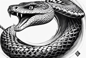 More Agressive Snake tattoo idea