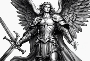 archangel michael tattoo idea