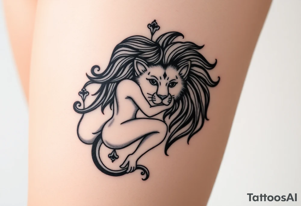 Virgo in love with Leo tattoo idea