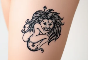 Virgo in love with Leo tattoo idea