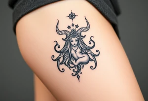 Tarot, the lovers, zodiac, Taurus ,witchy, Norse ,viking, hecate tattoo idea