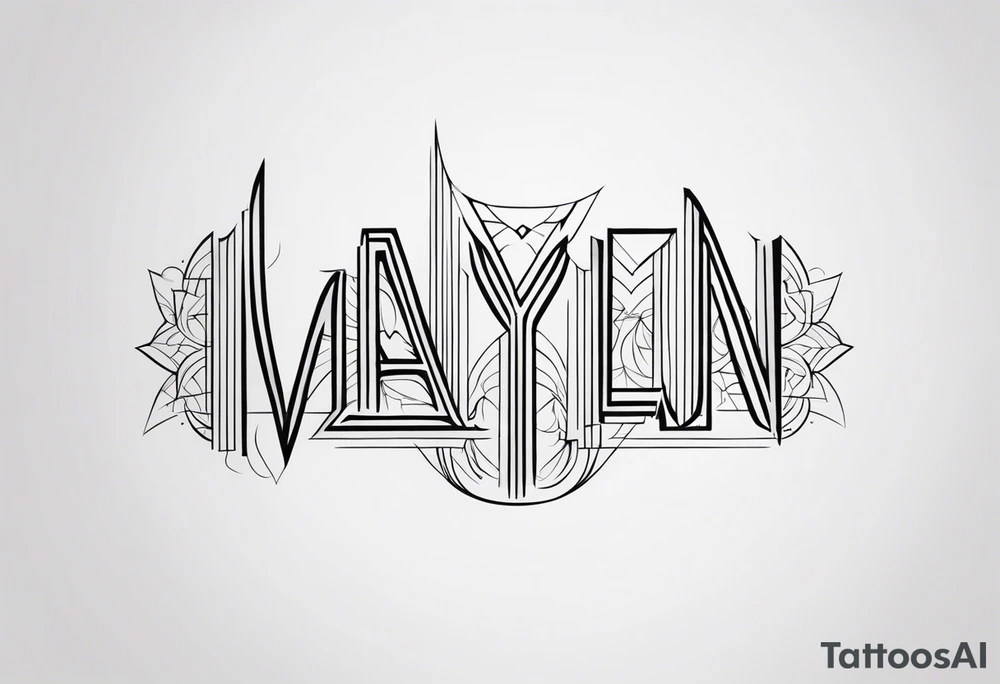 a minimal tattoo from the Names Yael, Matan, Nadav, Dafna tattoo idea