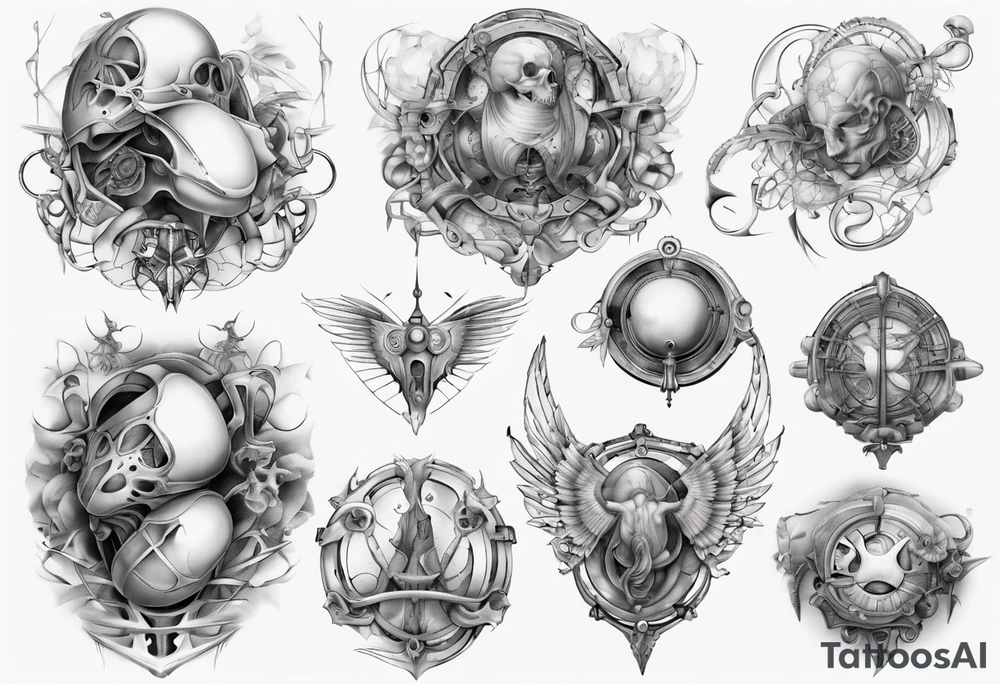 Female breast tattoo idea