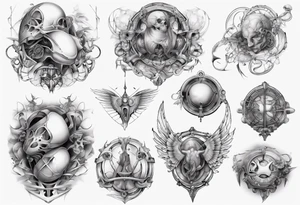 Female breast tattoo idea