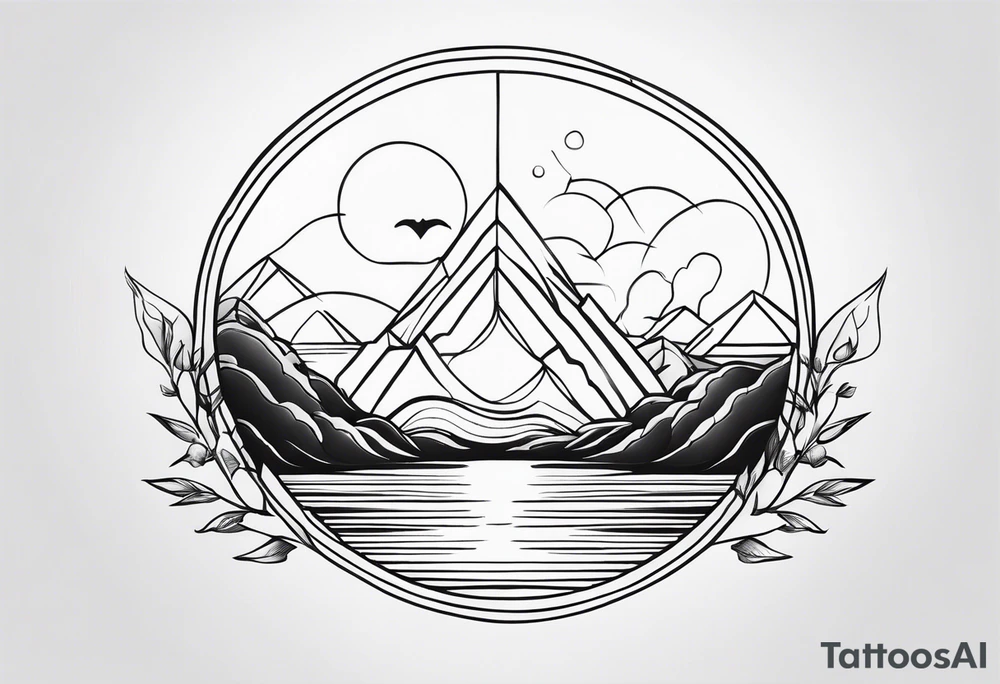 Calm tattoo idea