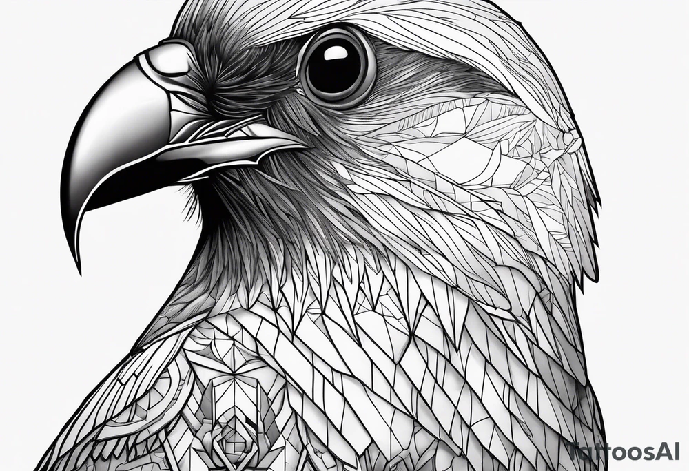 alpine chough skull tattoo idea