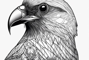alpine chough skull tattoo idea