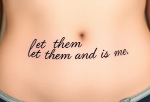 let them and let me tattoo idea