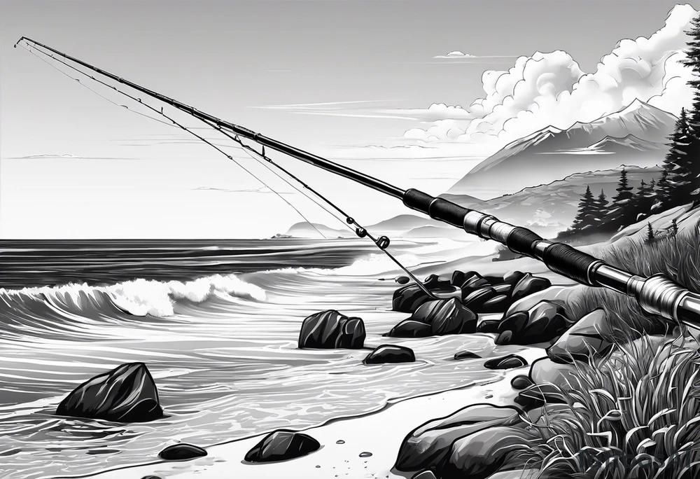 Fishing rod on a beach
do not put a fish in the picture tattoo idea