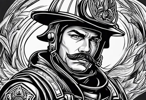 firefighter related materials tattoo idea