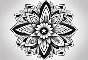 Puerto Rican flag flower tattoo idea