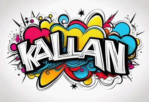 Name tattoo says kalan tattoo idea