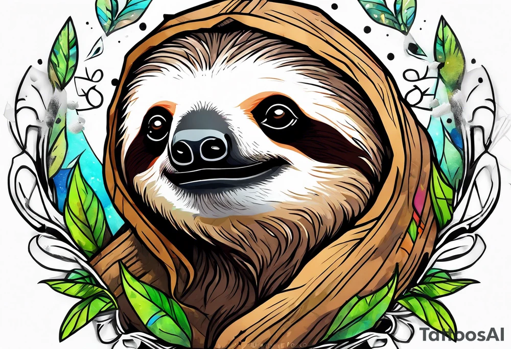 Sloth tattoo idea