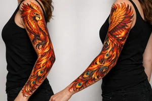 A phoenix tattoo idea