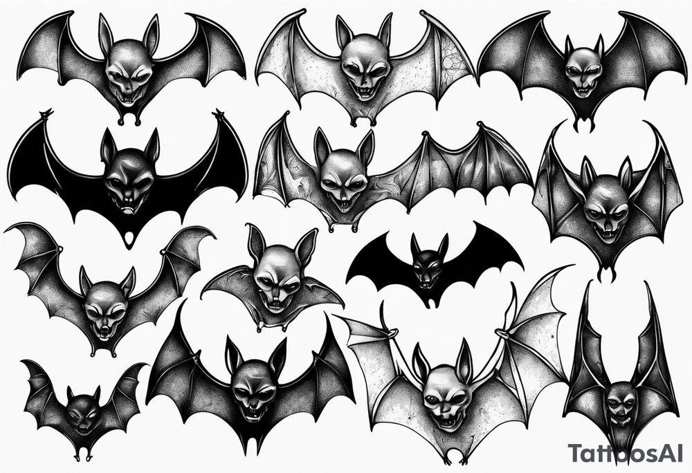 bat
 hallucinating tattoo idea