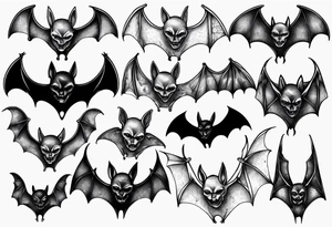 bat
 hallucinating tattoo idea