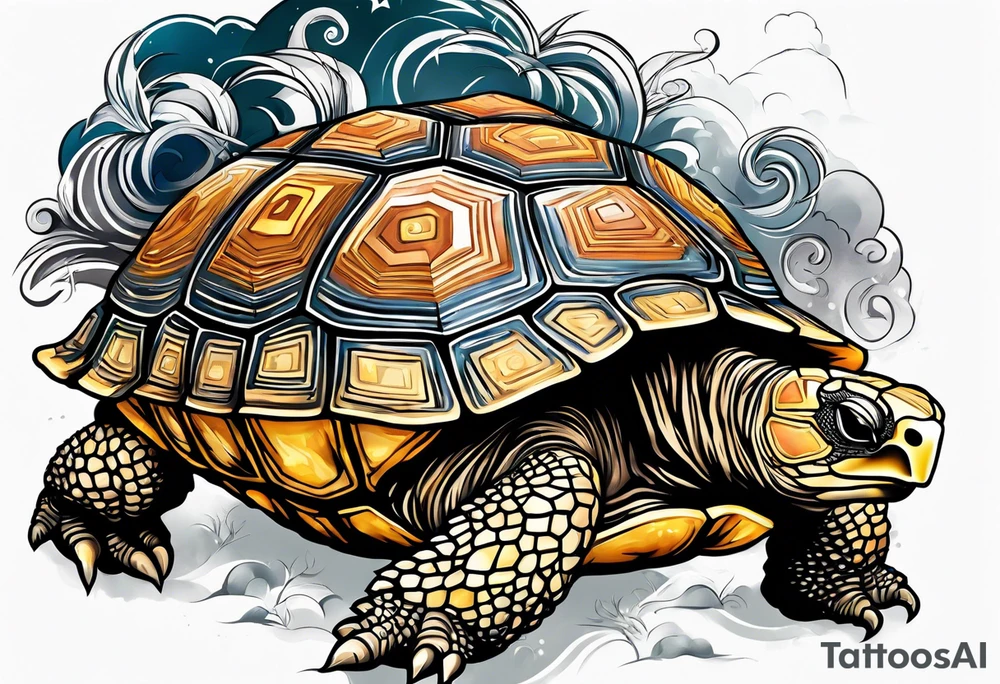 Tortoise and Rabbit tattoo idea
