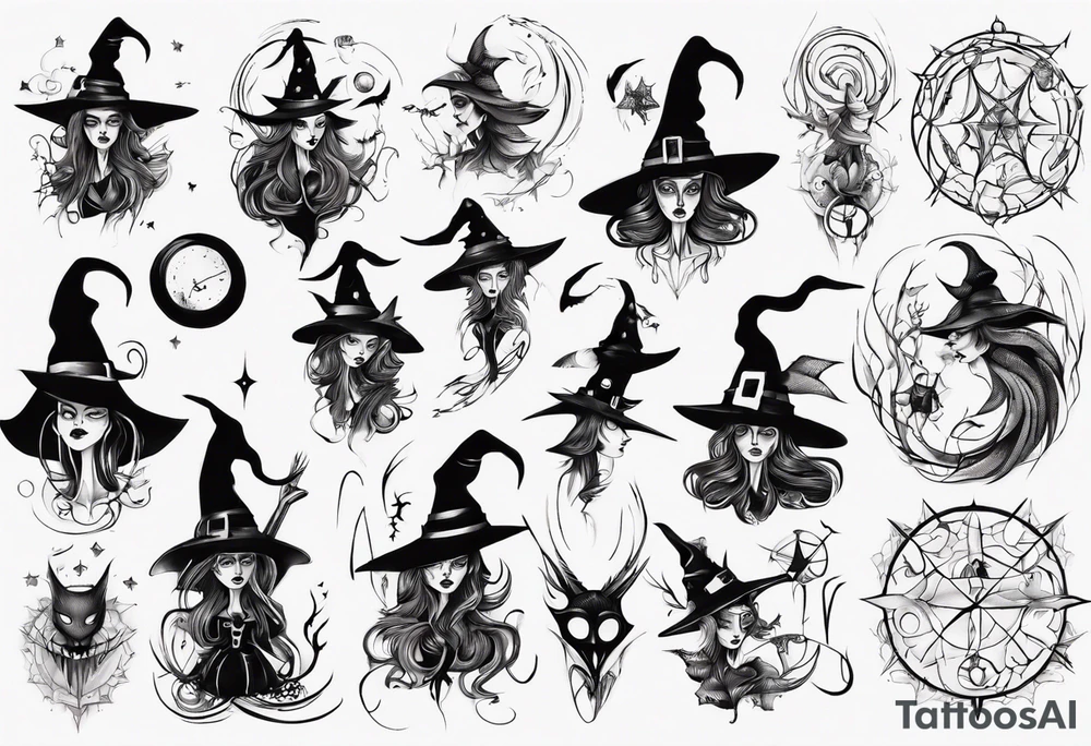witch tattoo idea