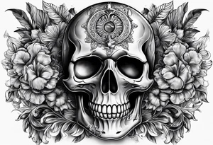 Turbo skull wild rich life tattoo idea
